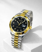 Premium Two‑Tone Stainless Steel Watch — Water‑Resistant • 1‑Year Warranty • Open‑Parcel OK - Ascentstyles