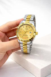 Premium Two‑Tone Stainless Steel Watch — Water‑Resistant • 1‑Year Warranty • Open‑Parcel OK - Ascentstyles