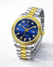 Premium Two‑Tone Stainless Steel Watch — Water‑Resistant • 1‑Year Warranty • Open‑Parcel OK - Ascentstyles