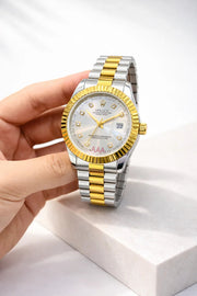 Premium Two‑Tone Stainless Steel Watch — Water‑Resistant • 1‑Year Warranty • Open‑Parcel OK - Ascentstyles