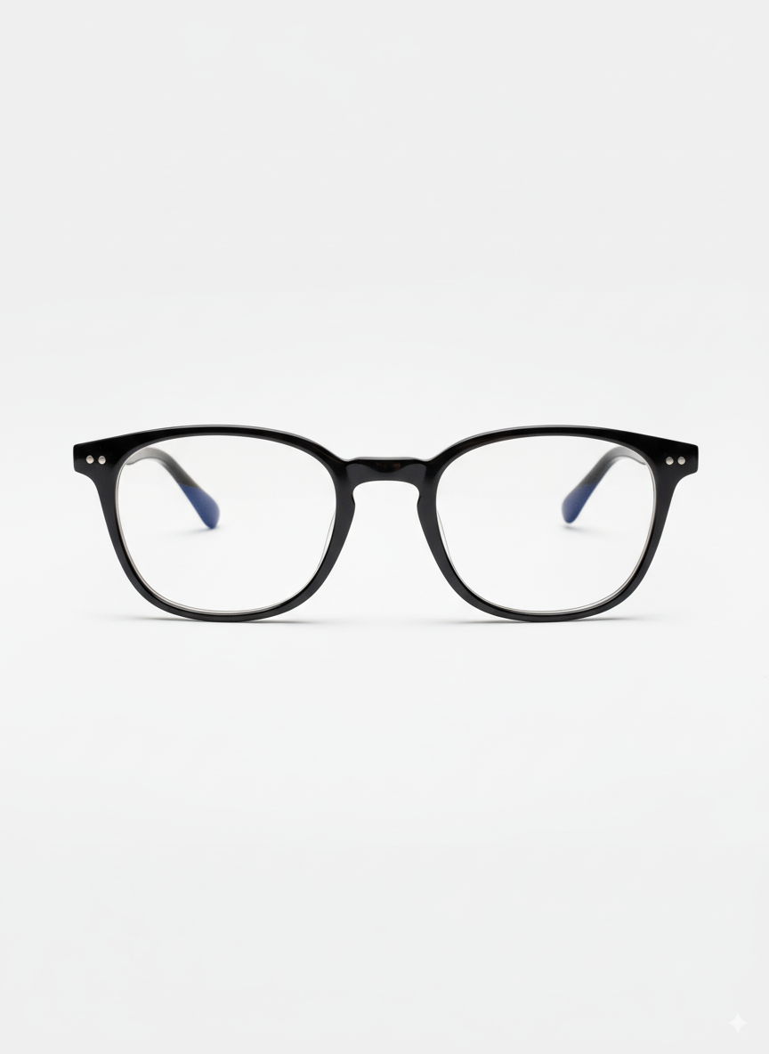 Premium Blue Light Blocking Screen Glasses with Stylish Black Frame