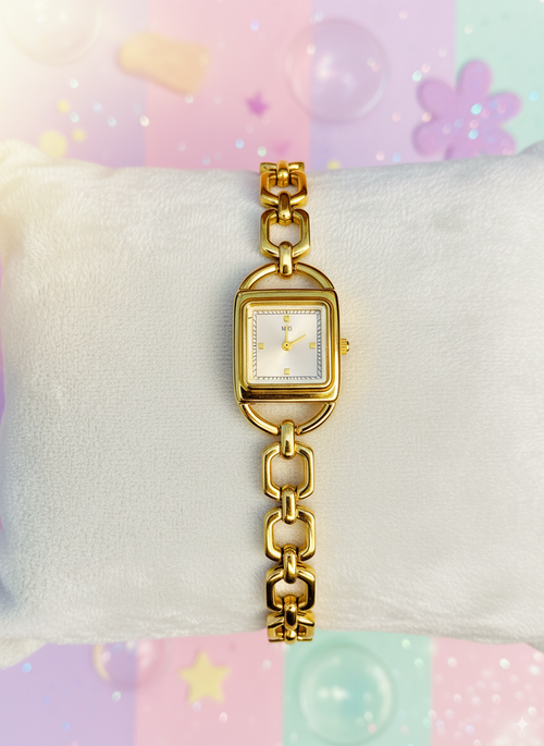 Chic Gold MIDI Women's Watch – Water Resistant, Lightweight & Fashion-Forward Design