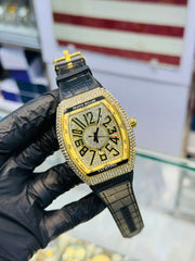 Luxury Diamond-Style Watch with Silicone Strap – Premium Look - Ascentstyles