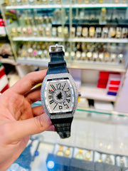 Luxury Diamond-Style Watch with Silicone Strap – Premium Look - Ascentstyles