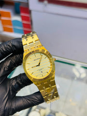 Luxury Gold Stainless Steel Watch – Elegant & Waterproof - Ascentstyles