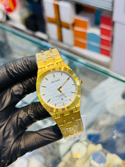 Luxury Gold Stainless Steel Watch – Elegant & Waterproof - Ascentstyles